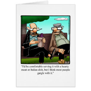 Wine Humour Blank Greeting Card