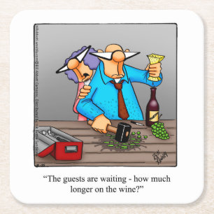 Wine Humour Coaster Gift