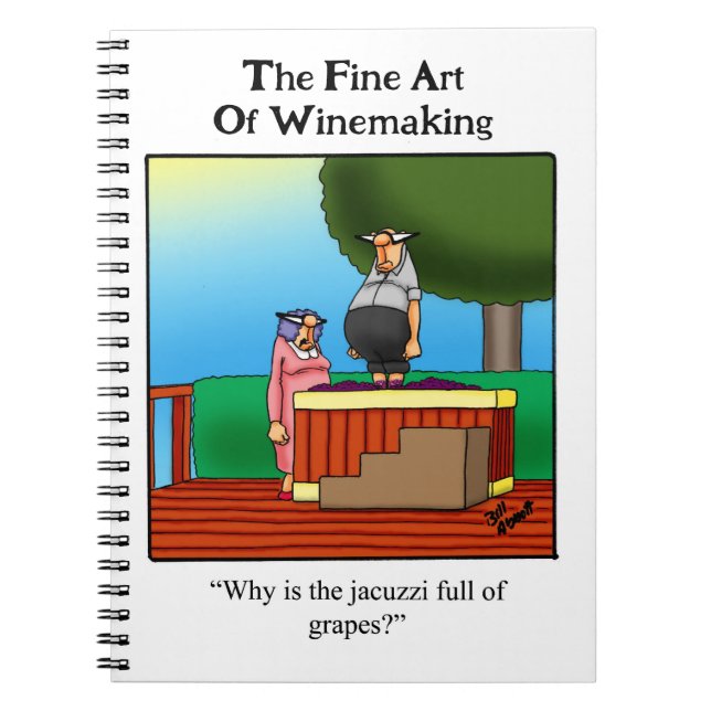 Wine Humour Personalise Notebook (Front)