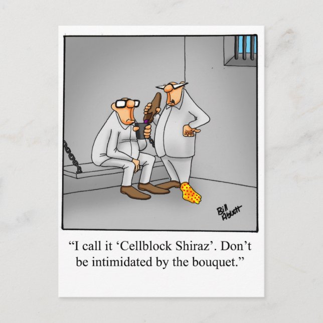 Wine Humour Postcard "Spectickles" (Front)