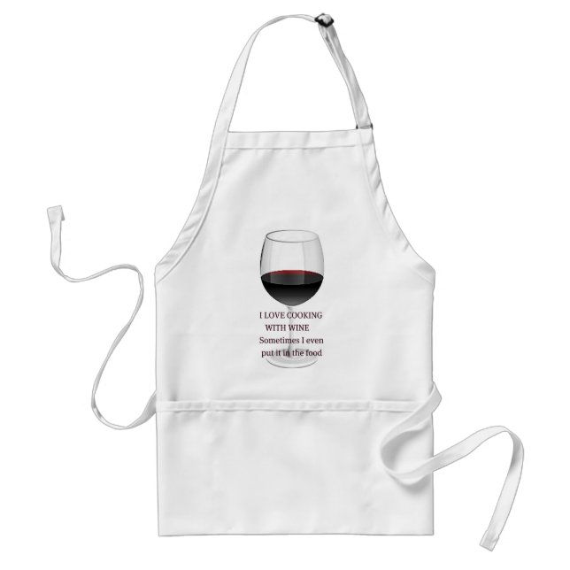 WINE - I LOVE COOKING WITH WINE STANDARD APRON (Front)