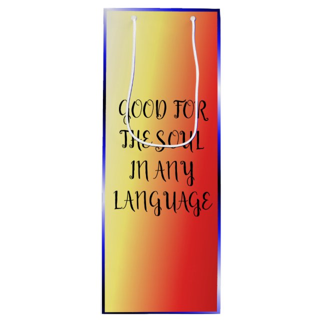 Wine in 17 Languages - Gift Bag (Front)