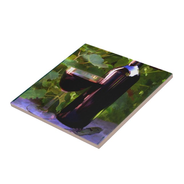 Wine in the Sunset Tile (Side)