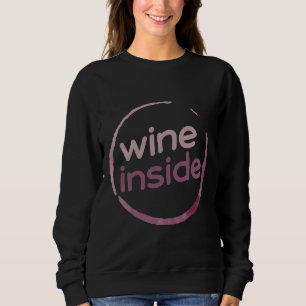 Wine Inside Fitted Sweatshirt