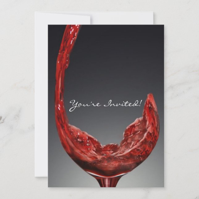 Wine invitation card (Front)