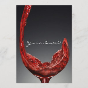 Wine invitation card