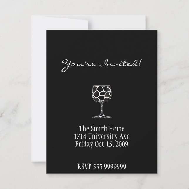 Wine invitation card (Front)