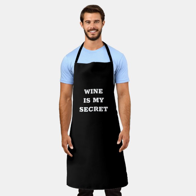 Wine is my secret apron (Worn)