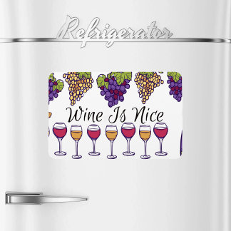 Wine Is Nice Flexible Photo Magnet