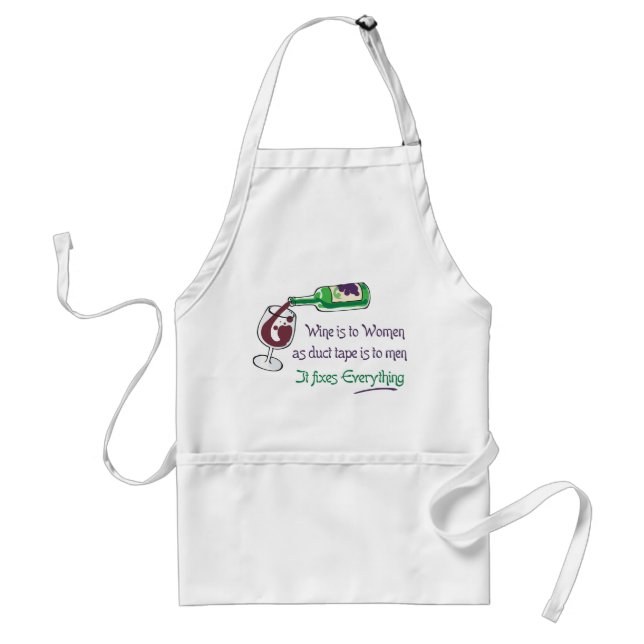Wine is to Women Standard Apron (Front)