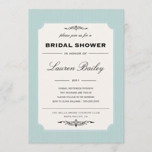 WINE LABEL   BRIDAL SHOWER INVITATION