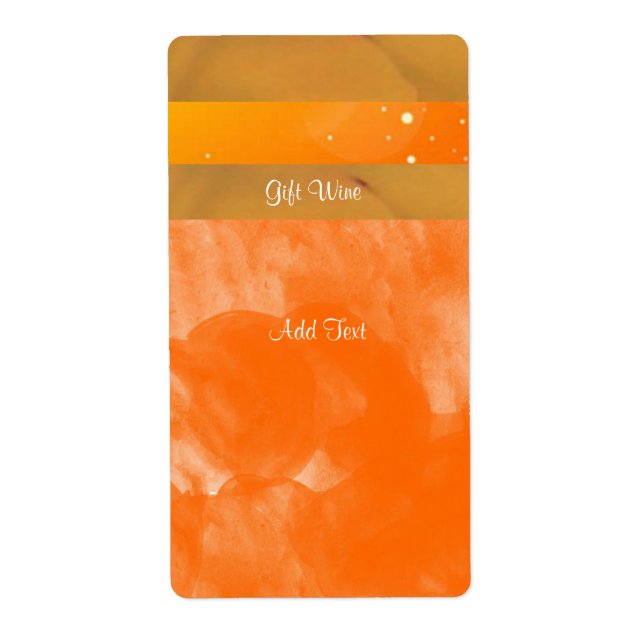 WINE LABEL: Custom-Designed Gift Wine Label (Front)