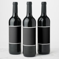 Wine Label Custom Wine Label Blank Black Label