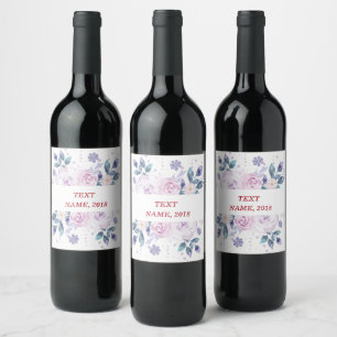 WINE LABEL - floral