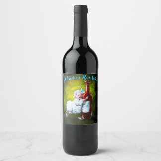 Wine Label FULL-BODIED RED WHINE Sheep Incognito
