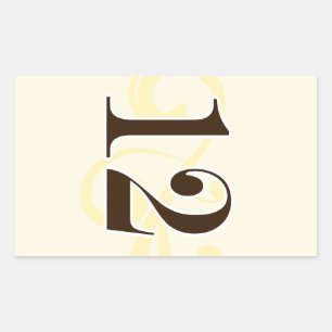 Wine Label Table Number Stickers 12