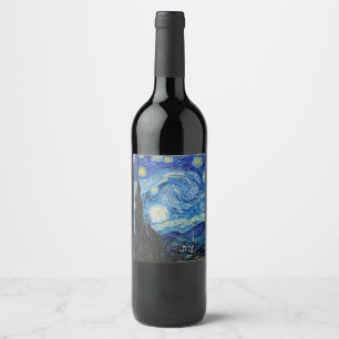WINE LABEL : VAN GOGH : STARRY NIGHT