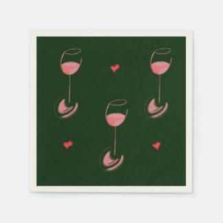 Wine lover cocktail napkins