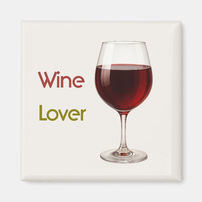 Wine Lover | Modern Thanksgiving Magnet (Front)