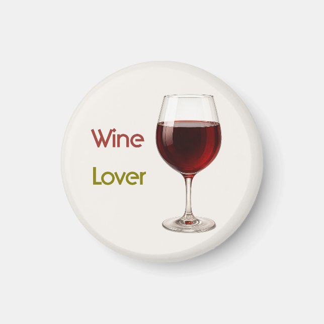 Wine Lover | Modern Thanksgiving Magnet (Front)