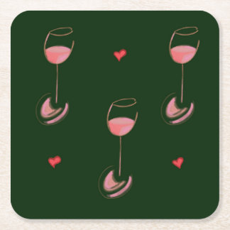Wine lover paper coasters