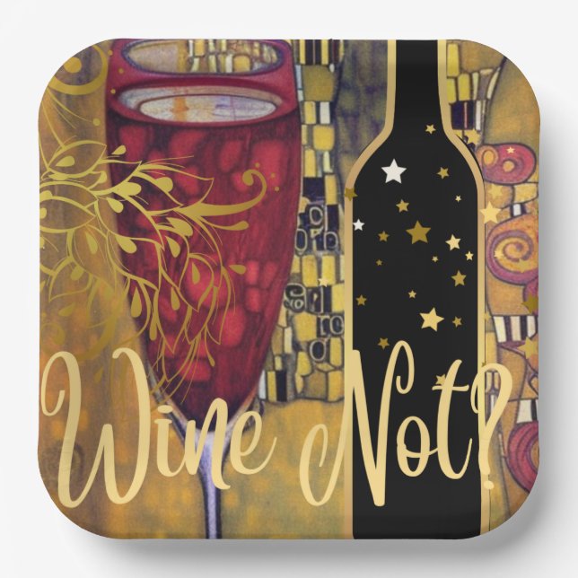 Wine Lover Paper Plate (Front)