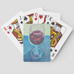 Wine Lover Playing Cards Red Wine Art Deck
