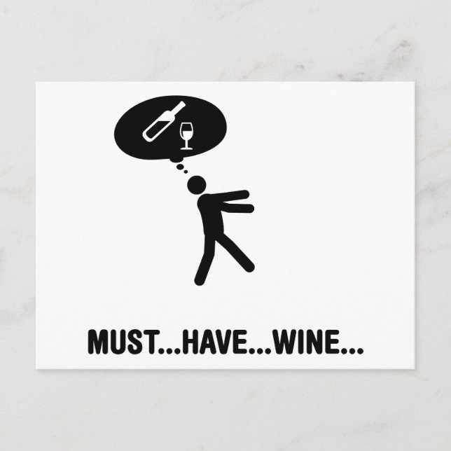 Wine Lover Postcard (Front)