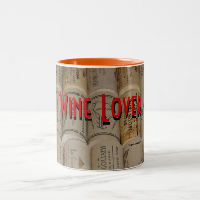 Wine Lover Two-Tone Coffee Mug (Center)