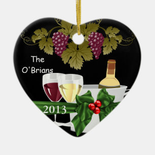 WINE LOVERS 2013 ORNAMENT PERSONALIZED