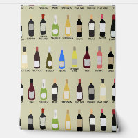 Wine Lovers Bottles with Names Patterned