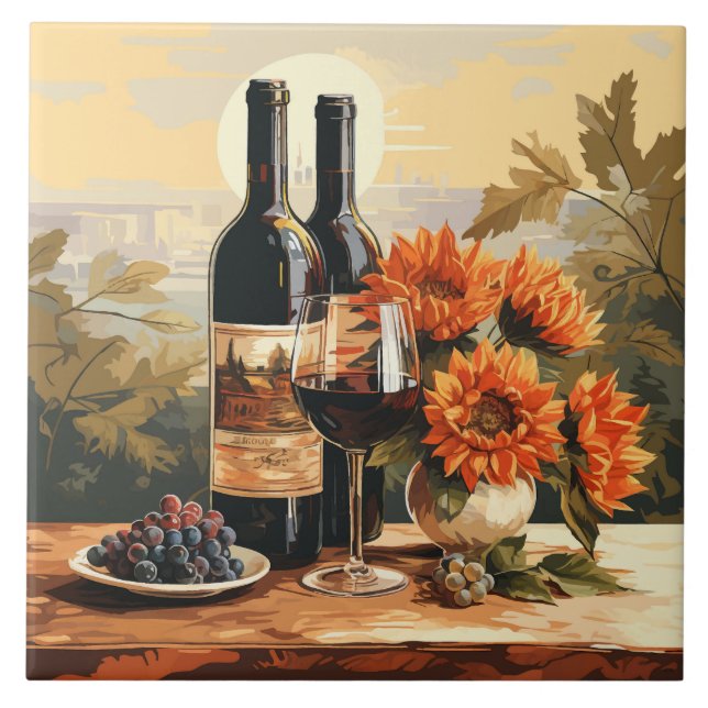 Wine Lover's Ceramic Tile (Front)
