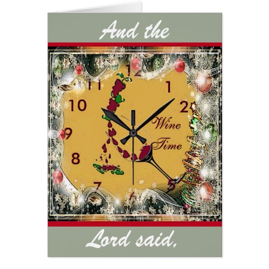 Wine Lover's Christmas Card