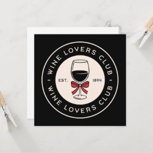 Wine lovers club invitation