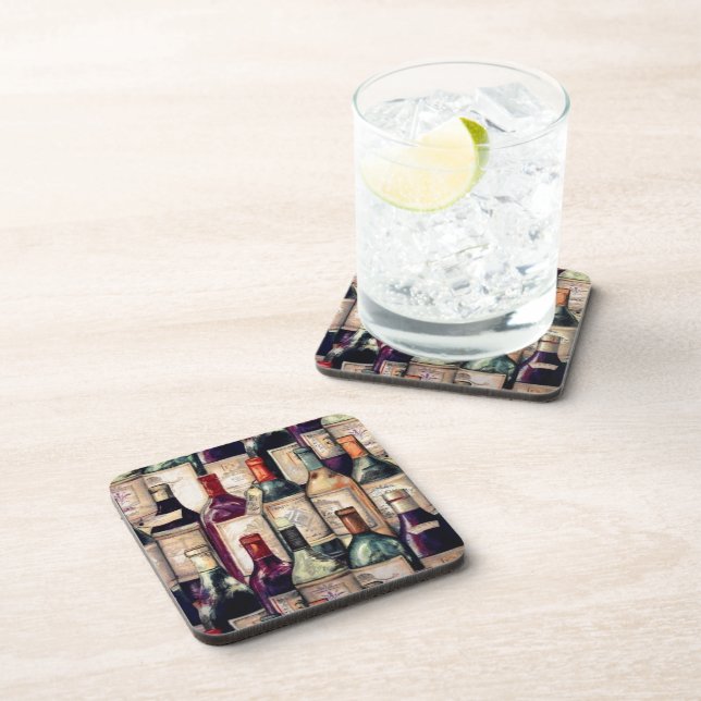 Wine Lovers Coaster Set (Right Side)