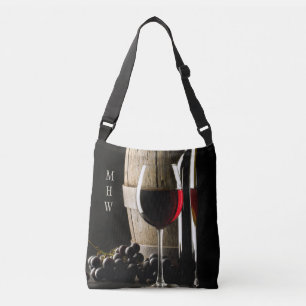 Wine Lover's custom monogram bags