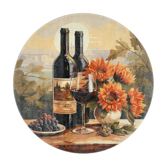 Wine Lover's Cutting Board (Front)