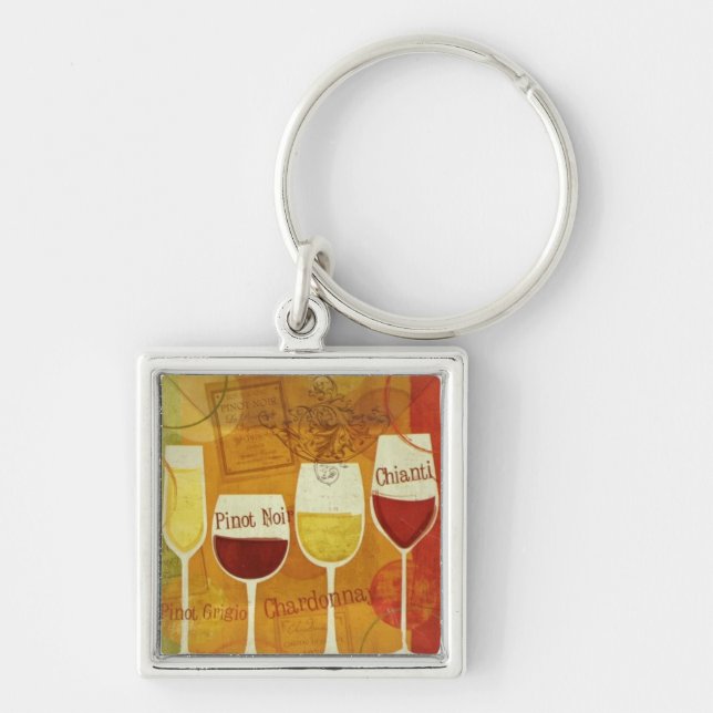 Wine Lovers Key Ring (Front)