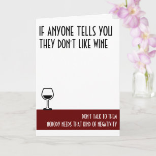 Wine Lover's Standard Red Birthday Card