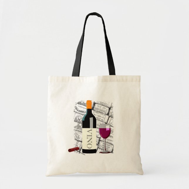 Wine Lovers Tote Bag (Front)