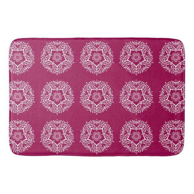 Wine Mandala Bath Mat (Front)