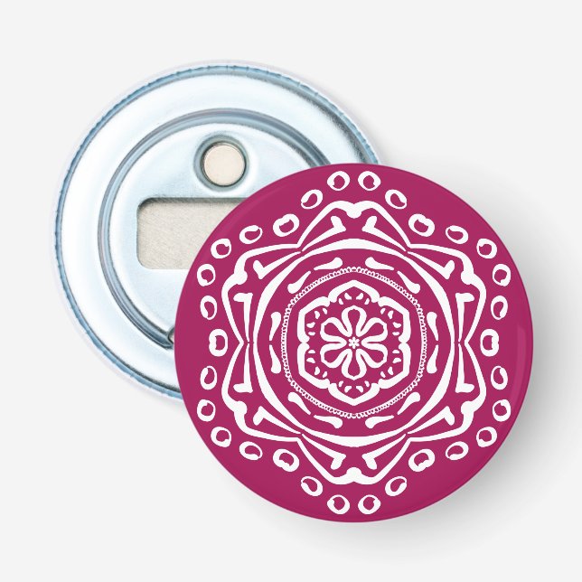 Wine Mandala Bottle Opener (Front)