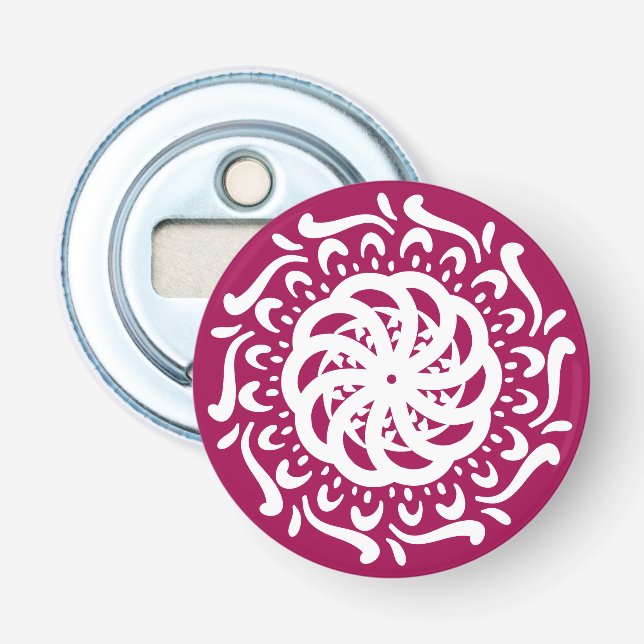 Wine Mandala Bottle Opener (Front)