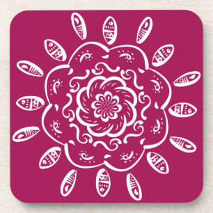 Wine Mandala Coaster