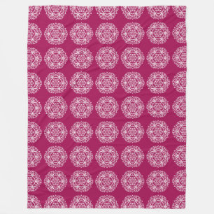 Wine Mandala Fleece Blanket