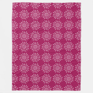 Wine Mandala Fleece Blanket
