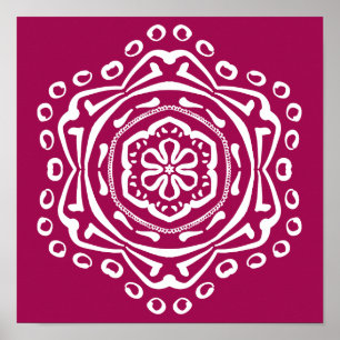 Wine Mandala Poster