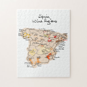 Wine map of Spain Jigsaw Puzzle