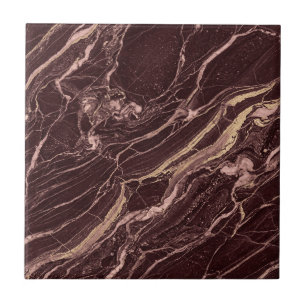 Wine Marble Bold Contemporary Design Style Ceramic Tile