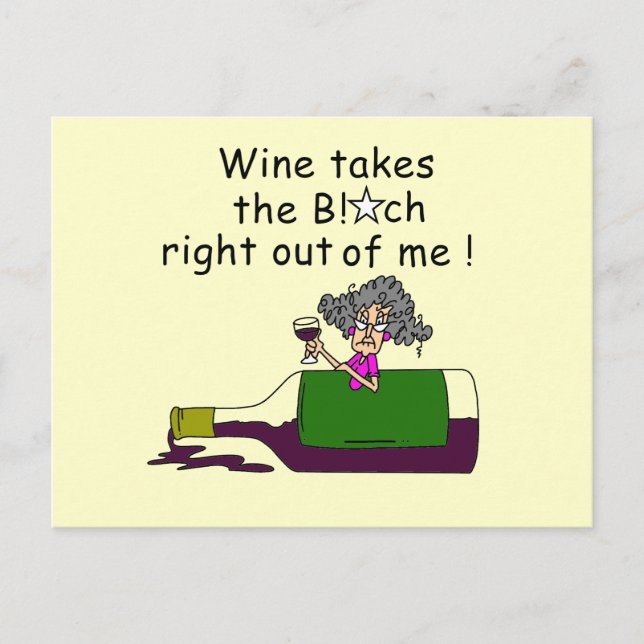 Wine Mellows Me Postcard (Front)